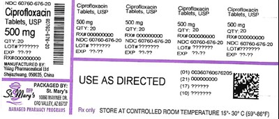 Cipro (Ciprofloxacin 60760 676 20)
